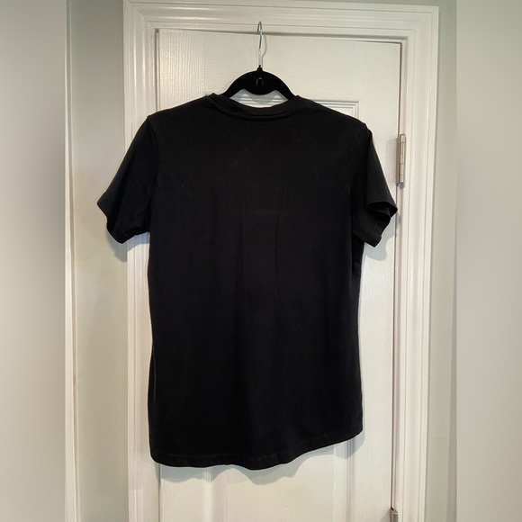 Ariat Rebar Size S Black Cotton V Neck Short Sleeve Tee Shirt Front Pocket Logo - Picture 8 of 10